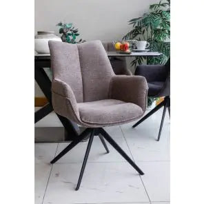 Arco Swivel Arm Chair - Taupe