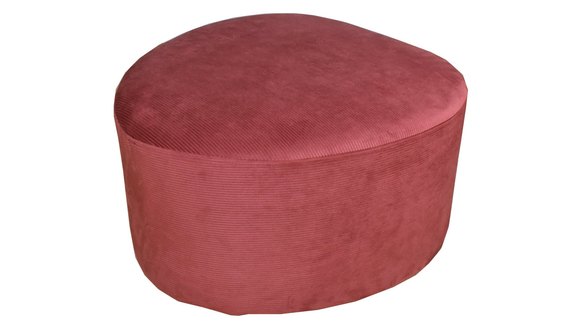 Pink Velvet Footstool