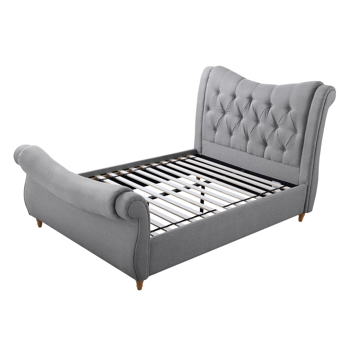 Arizona Linen Sleigh Bed
