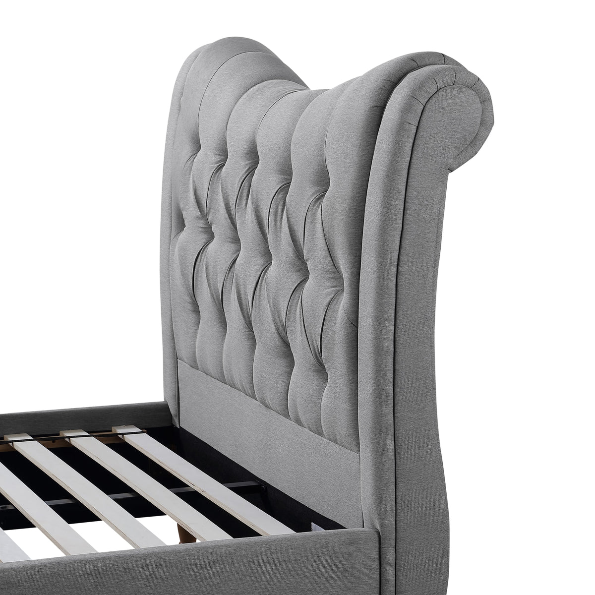 Arizona Linen Sleigh Bed