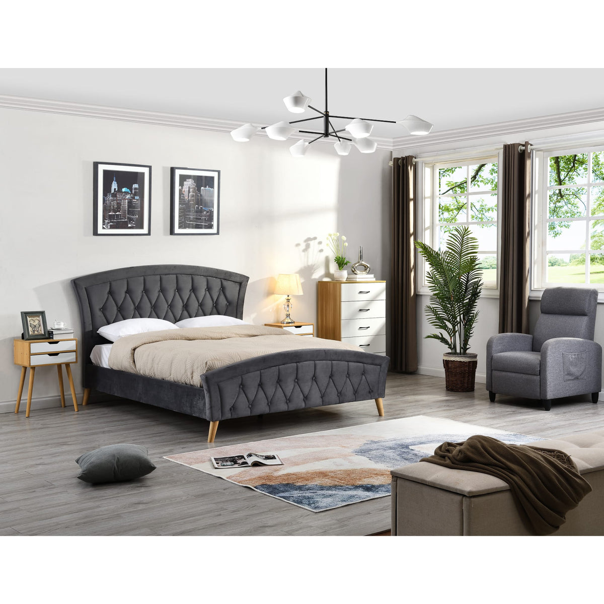 Kingston Velvet Bed