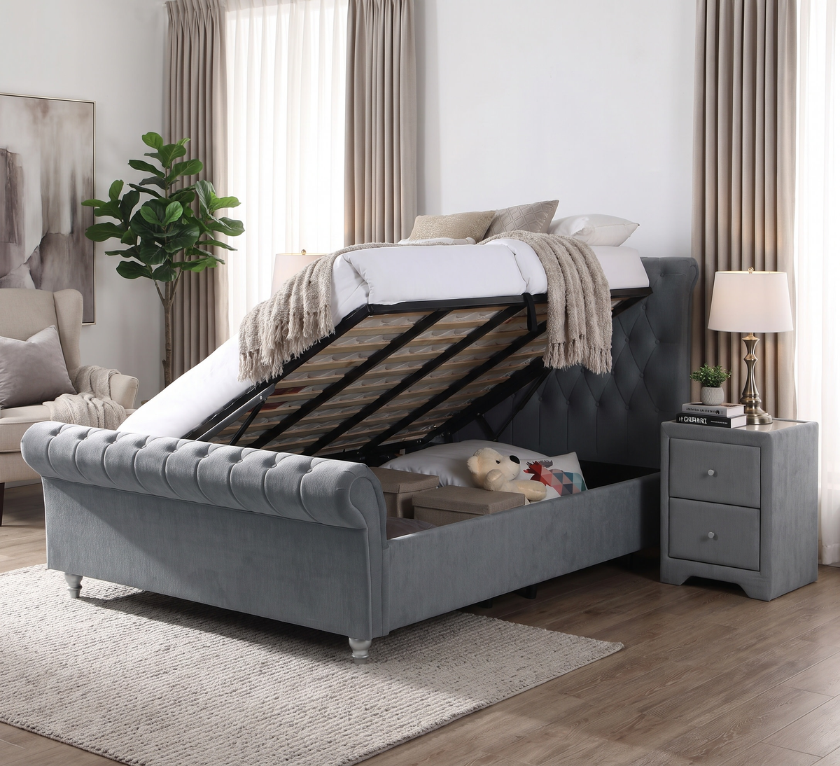 Kilkenny Side-Lift Storage Bed