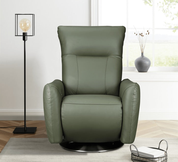 Monti Electric Power Recliner Green Chair