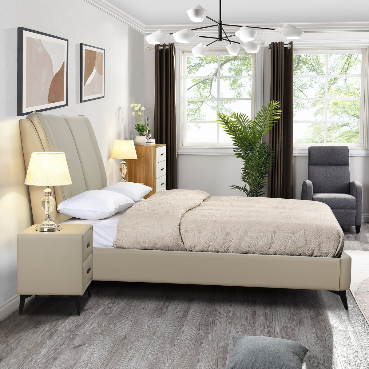 Antrim Faux Leather Bed