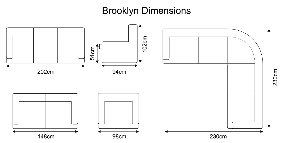 Brooklyn Recliner Sofa Suite