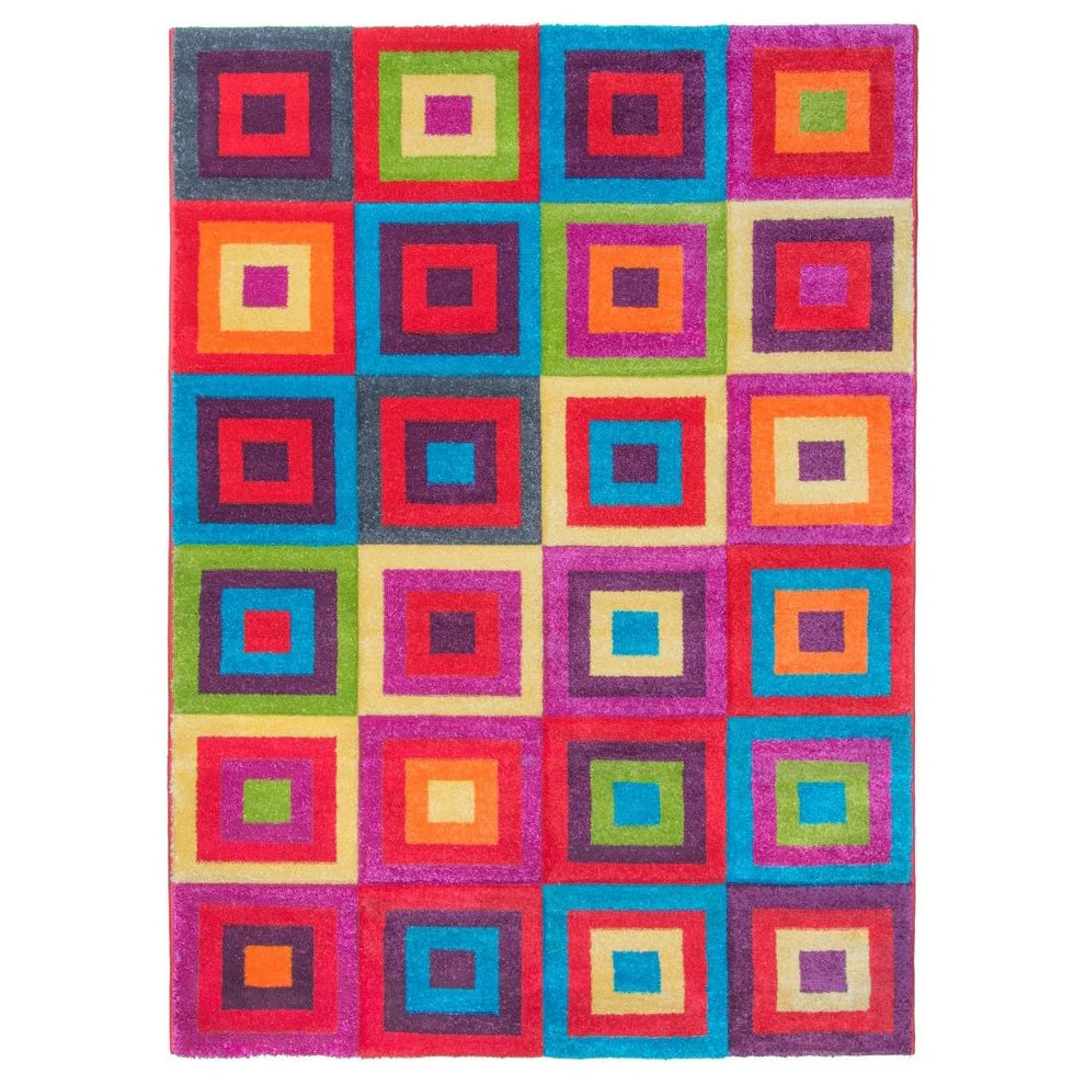 Candy Rug - Squares Multicoloured