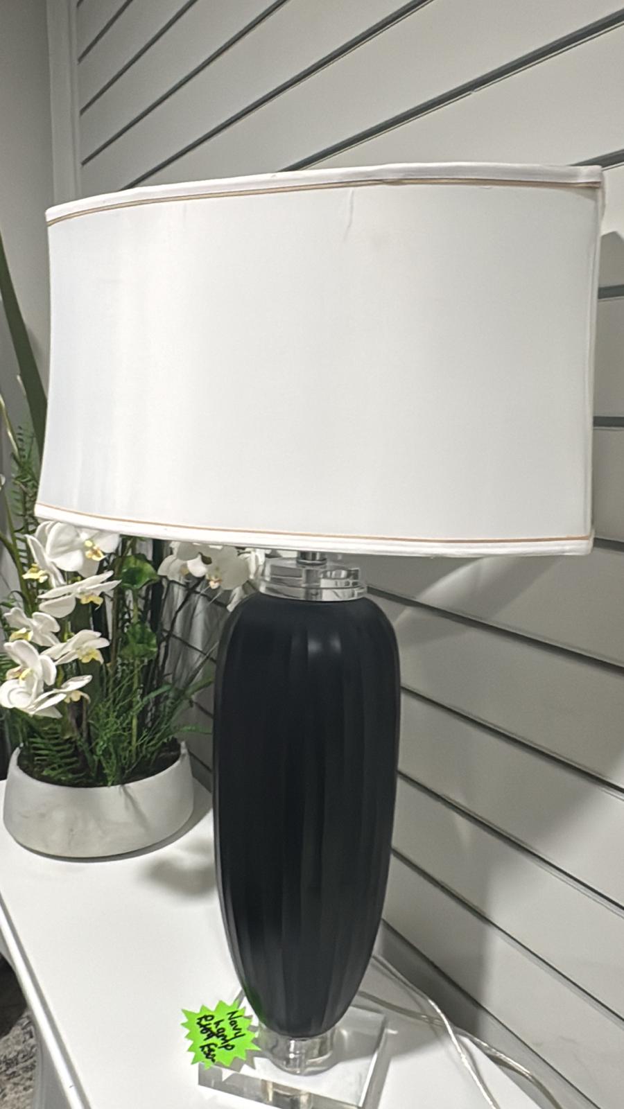 Shop display navy lamp