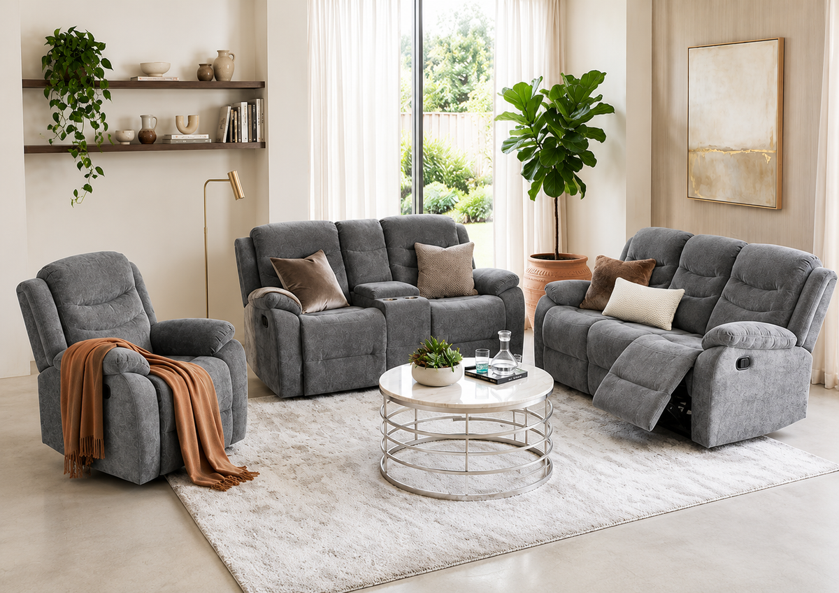 Benson Manual Recliner Sofa