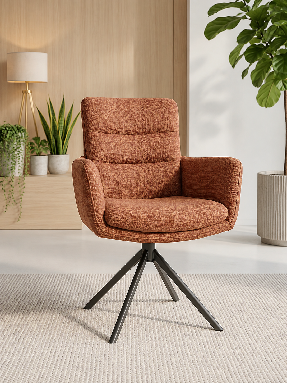 Carly 360° Swivel Dining Chair