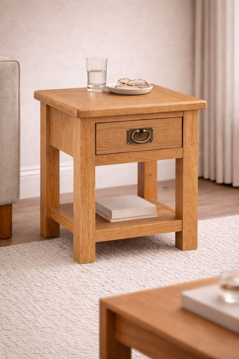 Salisbury Occasional Lamp Table With Drawer