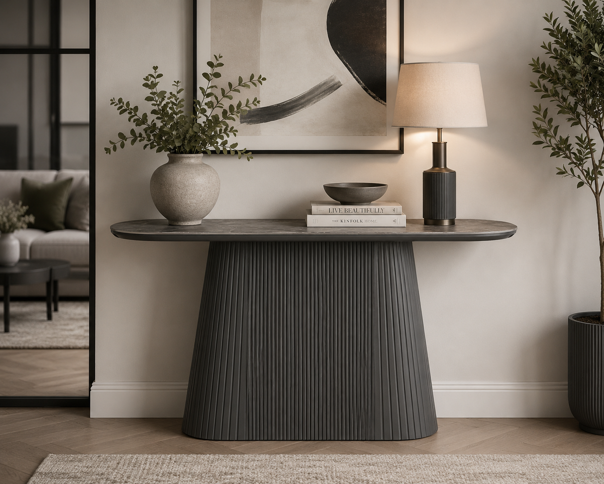 barletta sintered stone console table modern hallway at the furniture store ni