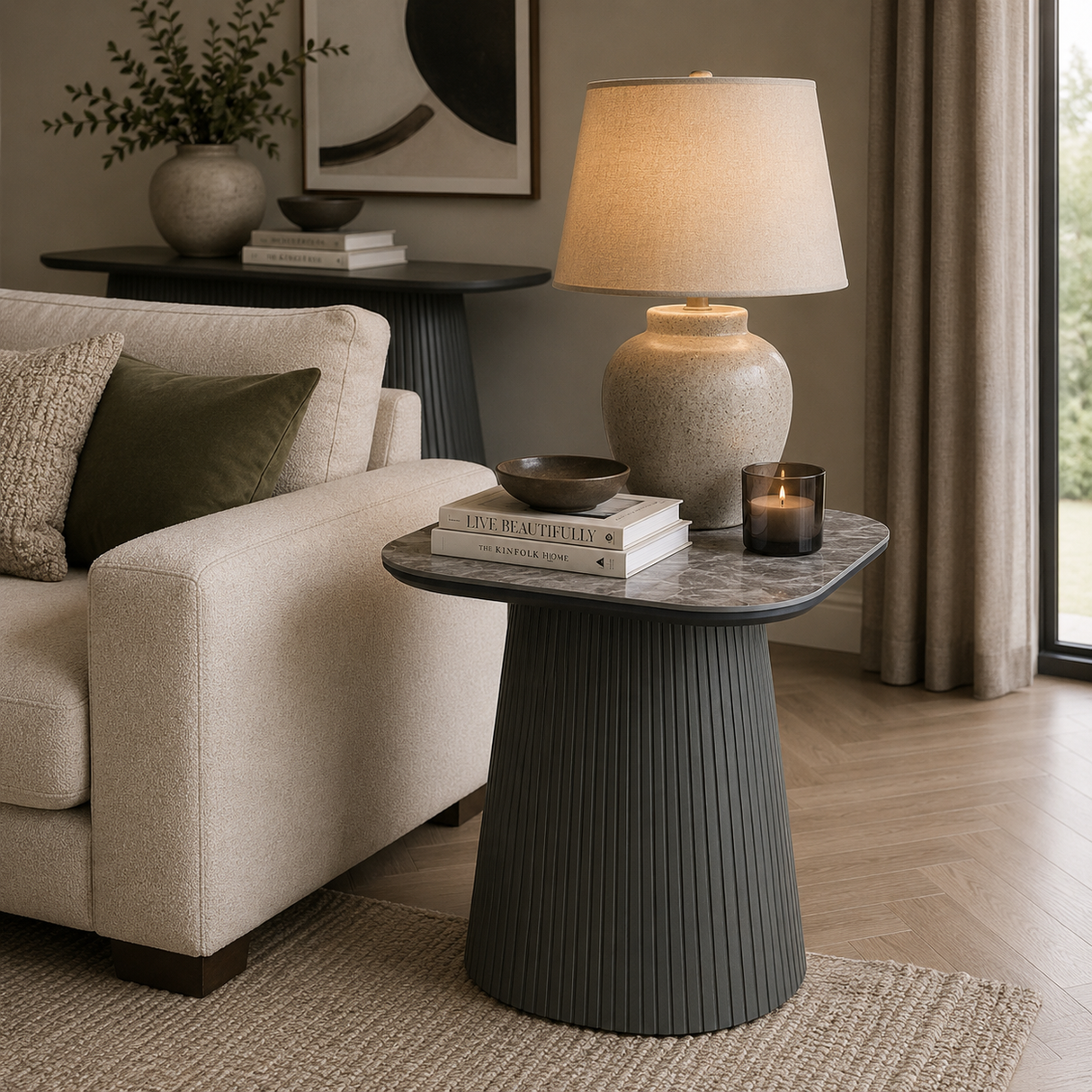 Barletta Sintered Stone End Table
