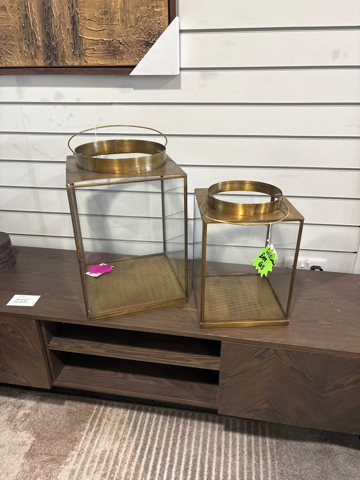 Set of bronze lanterns