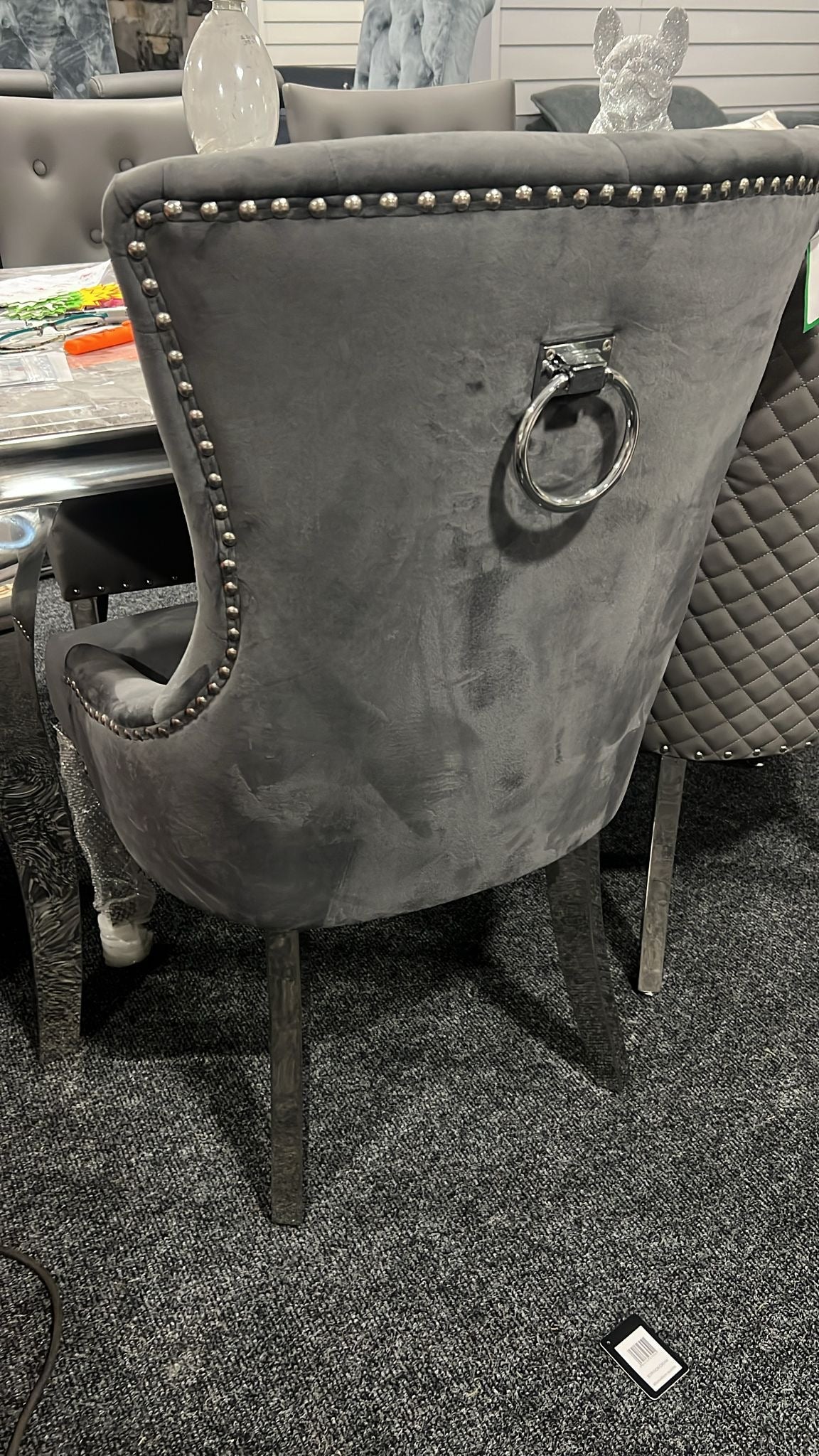 Grey Knocker Chair