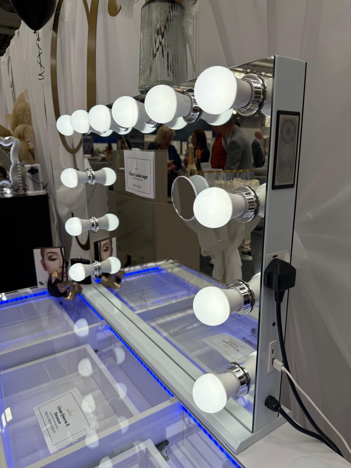 BUNDLE: Glam 8 Drawer and Landscape Mirror