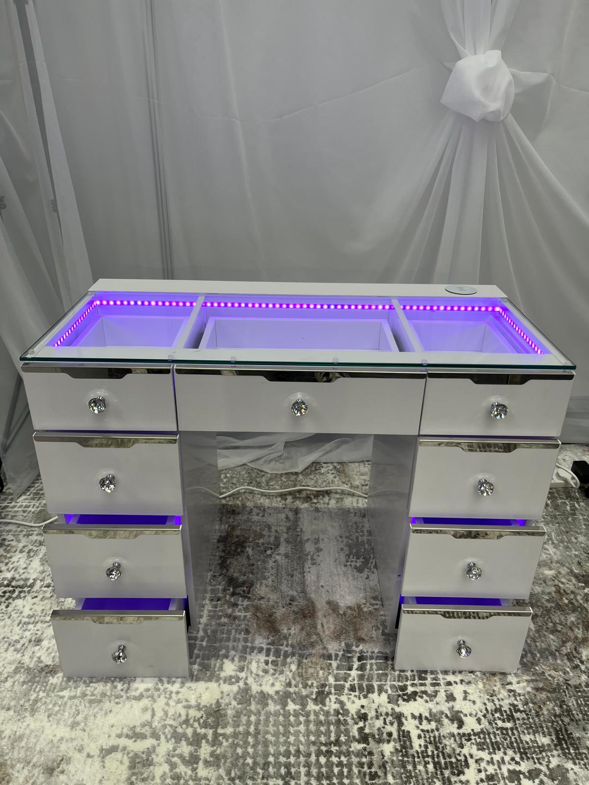 9 Drawer Mini Empire Pro Vanity Dresser (Babydoll Collection)