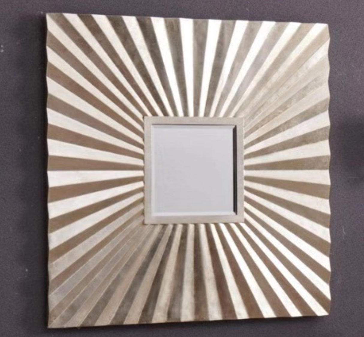 Berlino Square Decor Gold Mirror