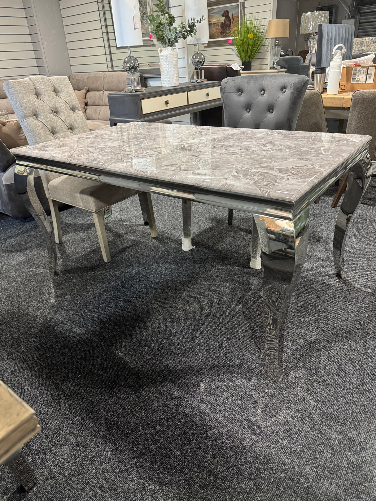Shop display Louis Marble Table 1.5m x 0.8m