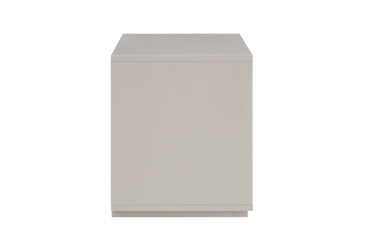 Jules Bedside Table 2 Drawer - Grey