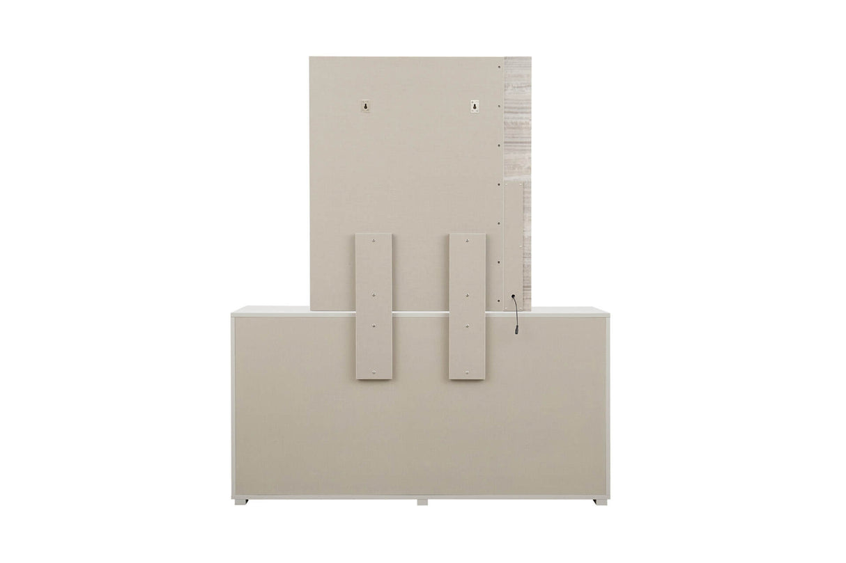 Jules Dressing Chest 6 Drawer - Grey