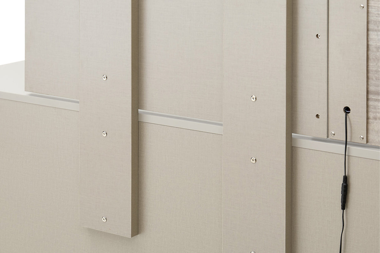 Jules Dressing Chest 6 Drawer - Grey