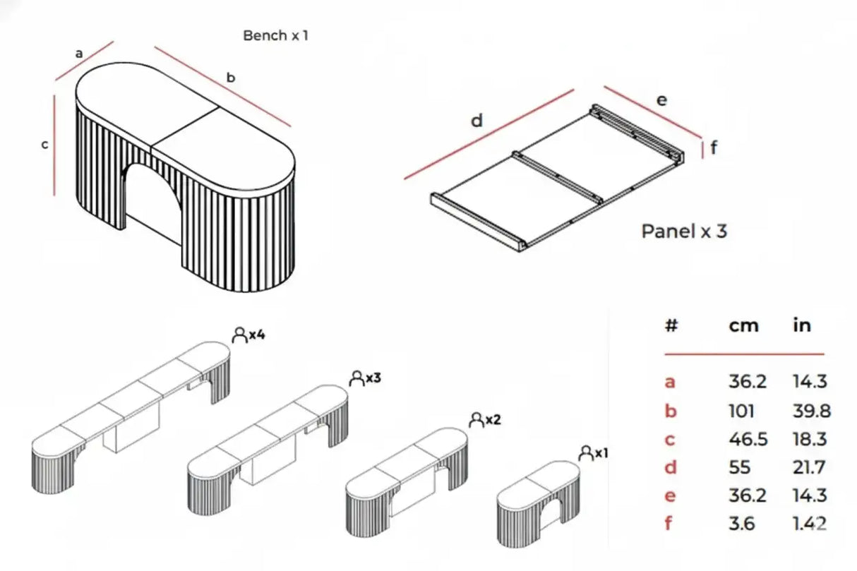 Transformer Round Bench