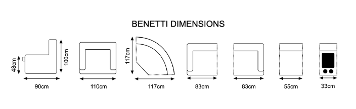Benetti Recliner Sofa Suite