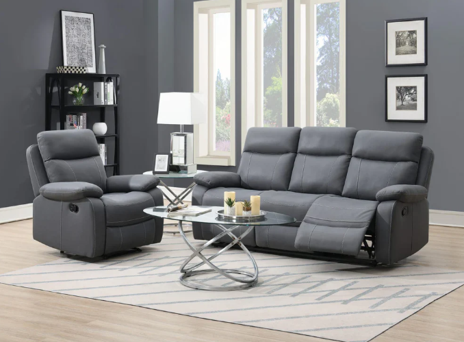 Charles Leatheraire Recliner Sofa Suite