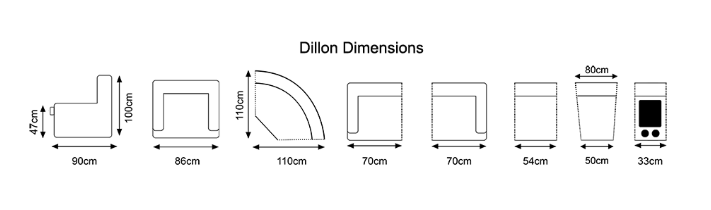 Dillan Reclining Sofa Suite