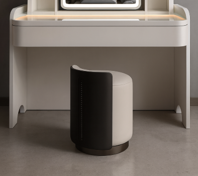 Glam Swivel Vanity Stool