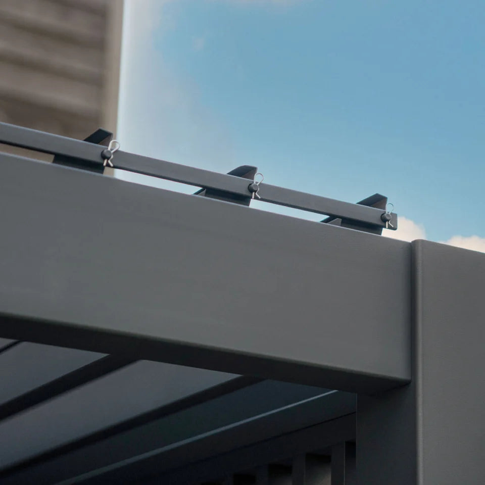 Hilton Aluminium Pergola in Graphite Grey