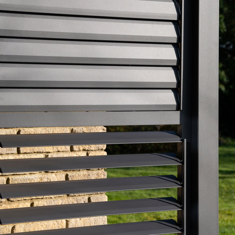 Hilton Aluminium Shuttered Louvre Side Panel