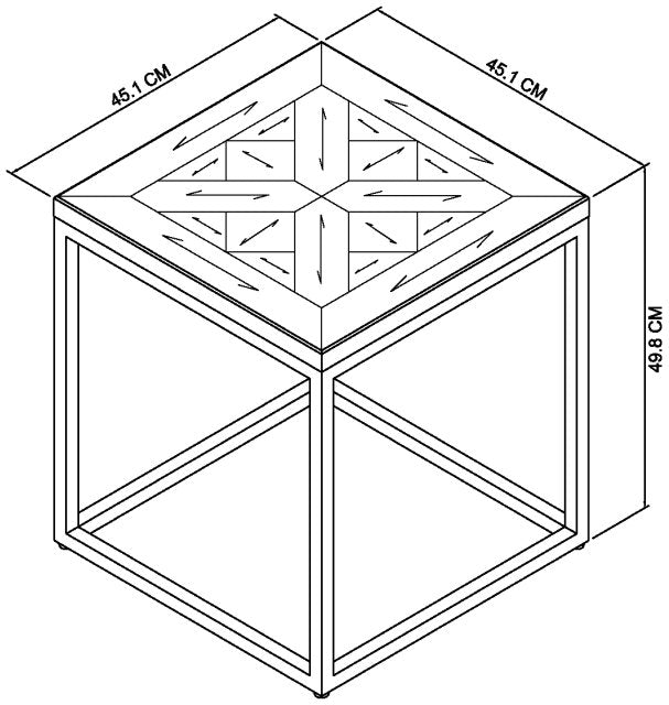Amelia Fumed Oak Lamp Table
