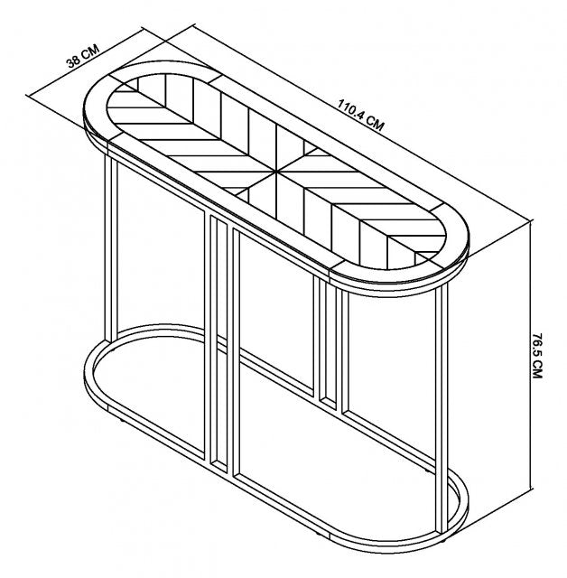 Marilyn Silver Grey Console Table