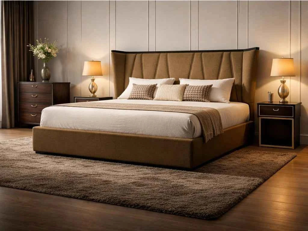 Super king upholstered bed Northern Ireland modern bedroom furniture store ni