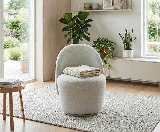 Lowa Swivel Chair Grey