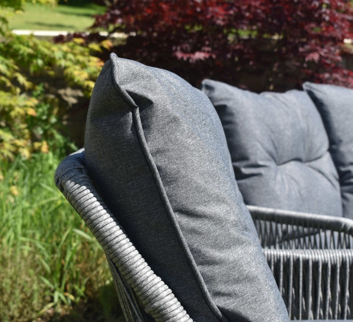 close up of the Rivera 4-piece garden furniture s at the furniture store ni
