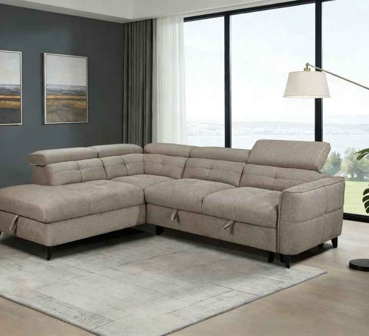 Samantha Corner Sofa Brown