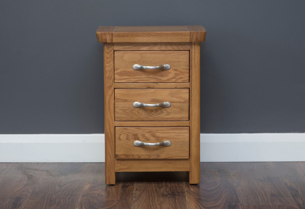 Manhattan - Locker - 3 Drawer - Oak/Cream & Oak/ Grey & Oak - Furniture Store NI
