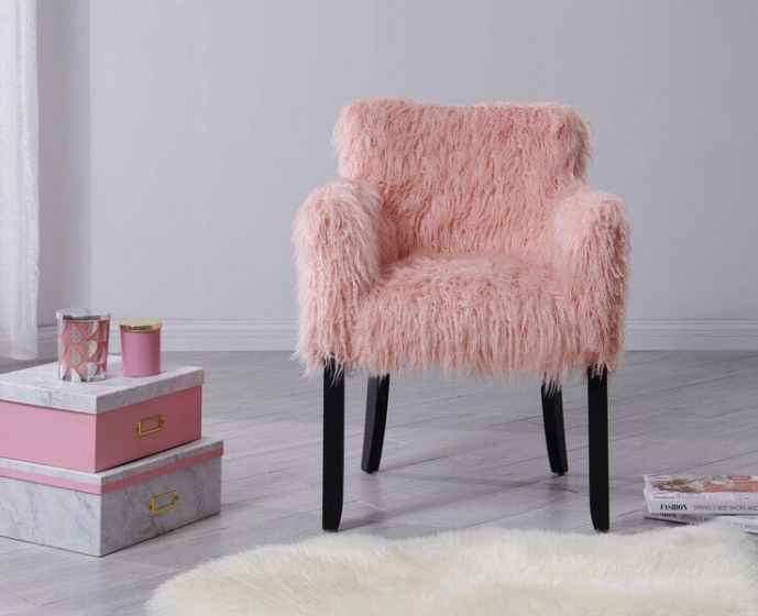 Faux Sheepskin Tub Chair
