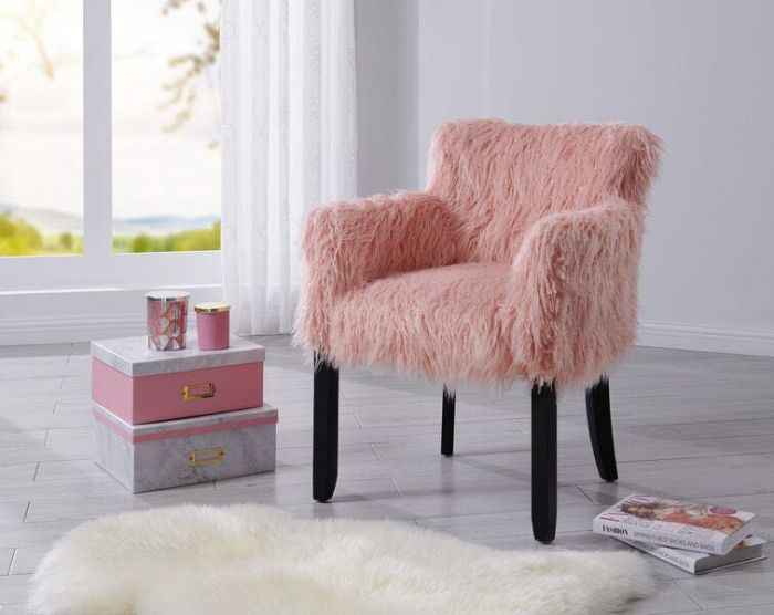 Faux Sheepskin Tub Chair