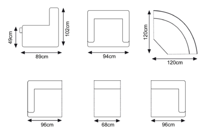 Stefano - Metal/Dark Grey Suite - Furniture Store NI