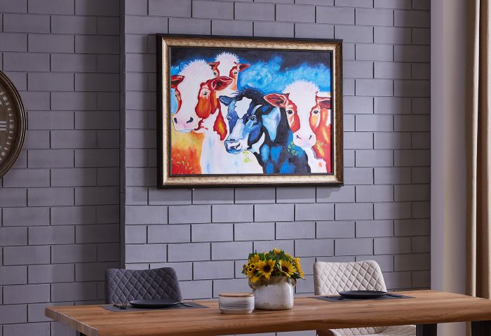 Limousin Lot Hand Painted Wall Art - Furniture Store NI