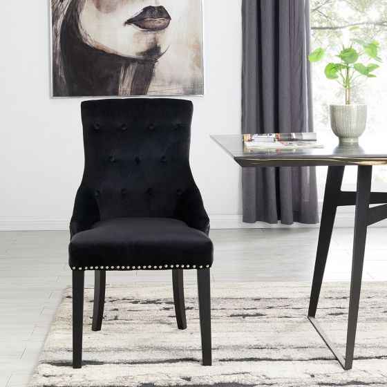 Lion Chair - Black Velvet