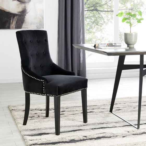 Lion Chair - Black Velvet