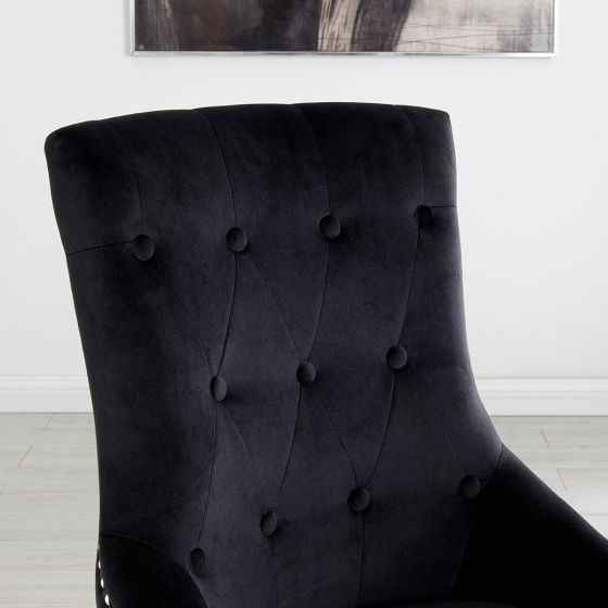 Lion Chair - Black Velvet