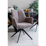Arco Swivel Arm Chair - Taupe