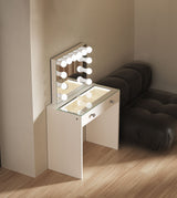 Vanitii Katie Teens Station   –  2 Drawer LED lights Dressing Table + Hollywood Makeup Mirror