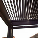 GALAXY 3X3 ALUMINIUM PERGOLA WITH ELECTRIC LOUVRES AND WHITE LEDS