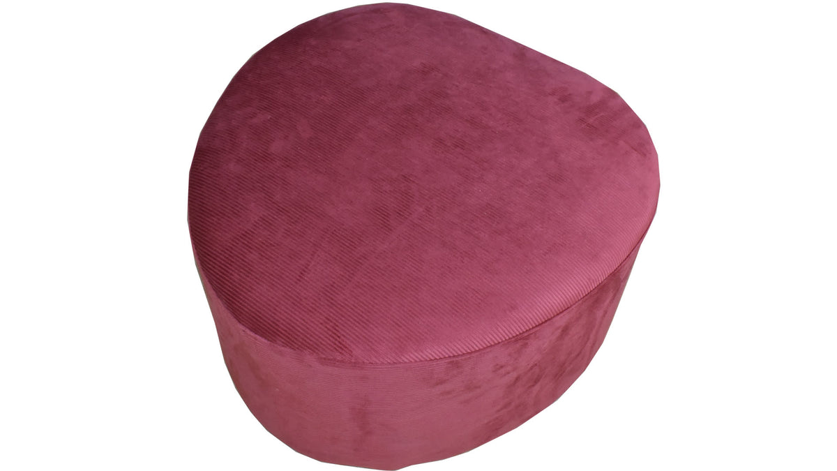 Pink Velvet Footstool